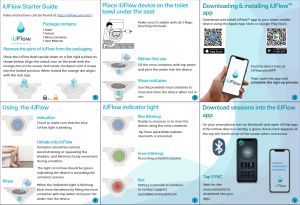 Perfect Flow Diary - iUFlow Uroflowmeter instructions and user manual 